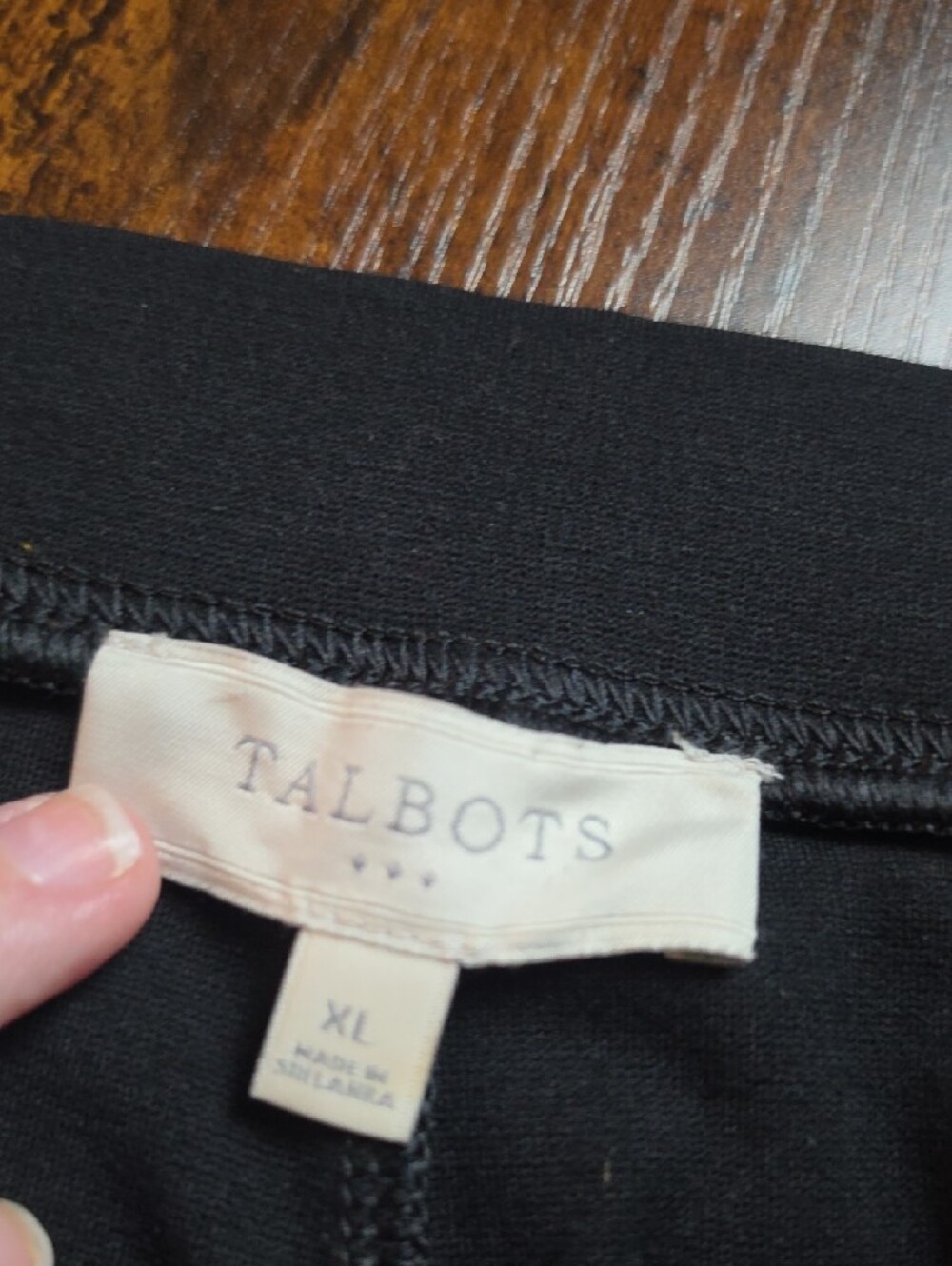 TALBOTS | Comfy Black Elastic Waist Pull On Stretch Tapered Lounge Pants | XL - Picture 3 of 8